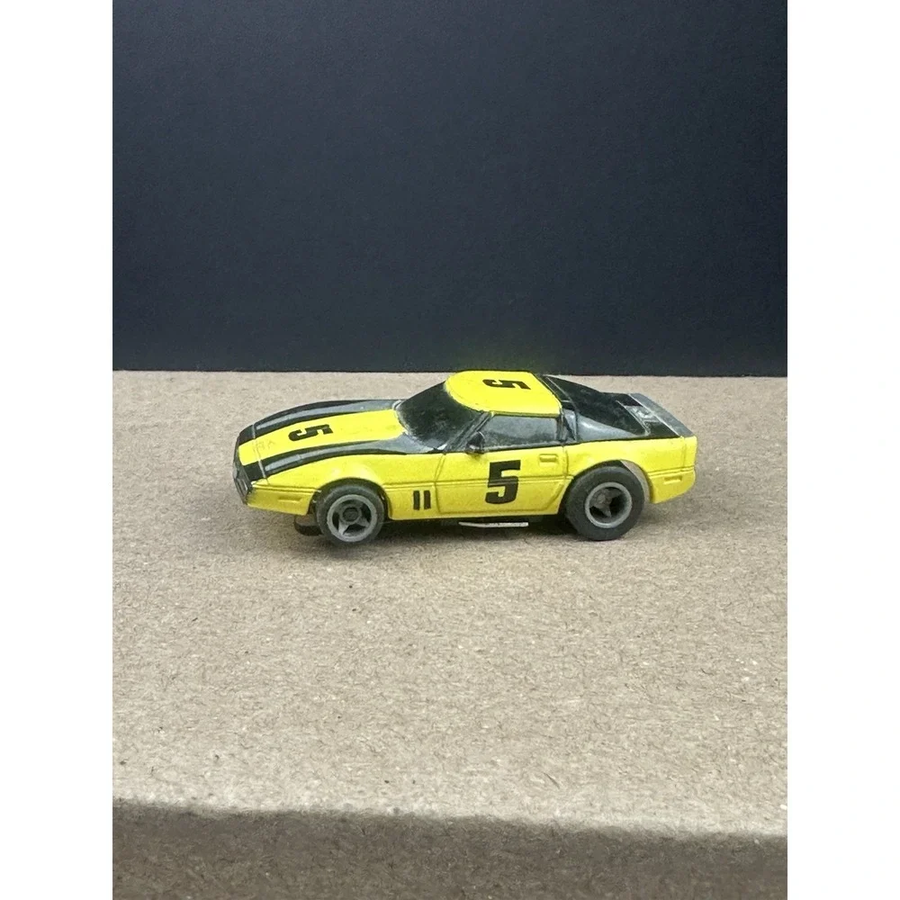 VTG Tomy Tyco Yellow Corvette Ho Slot Car #5 Untested